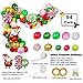 Christmas Balloons Garland & Arch Kit, 94 Pack Dark Green White Red Pink Gold Latex Balloons Candy Santa Claus Foil Confetti Balloon Strip Set for Christmas Xmas New Year Party Decorations