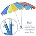 Umbrella Stand Sports Dual Umbrella Holder Fishing Pole Stand Beach Umbrella Stake