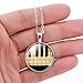 Unique Design Piano Keyboard Sweet Musical Dangle Pendant Long Bronze Chain Necklace for Women