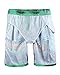 Men's Casual Printed Beach Board Shorts Hawaiian Quick Dry Swim Trunks with Mesh Lining