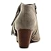 Vionic Women's, Faros Fringed Ankle Boot Beige 9 M