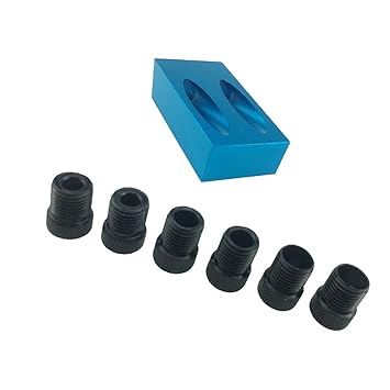 FLAWISH Pocket Wood Hole JIG 6 8 10MM Screw Joints Screw Pocket Hole Jig Kit