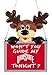 2015 NCAA Team Logo Reindeer With Sign Holiday Tree Ornament-Ohio State Buckeyes
