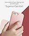Anker iPhone 8 Plus 7 Plus Silicone Case, KARAPAX Silicone Gel Rubber Shockproof Case Cover with Soft Microfiber Cloth Cushion [Support Wireless Charging] [Slim Fit] for iPhone 8P/ 7P - Blush Pink