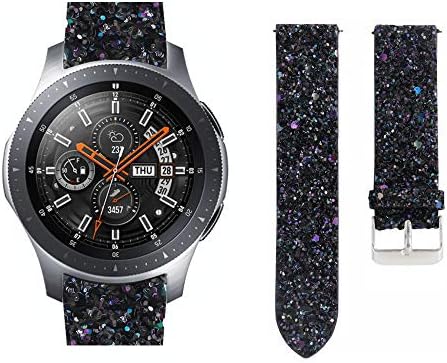 Glitter Leather Band Sport Replacement Strap For Samsung Galaxy Watch 42mm