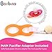 Bonbino Teether Pacifier Clips - (2 Pack) Silicone Pacifier Holders for MAM, Nuk & Soothie - Fun, Colorful and BPA-Free Pacifier Holder (Pinks)