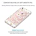 JIAXIUFEN Clear Slim Shockproof Flower Floral Pattern Soft Flexible TPU Silicone Back Cover Phone Case Compatible with iPhone 5 5S SE - Little Daisies