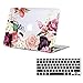 Lapac Compatible with MacBook Air 13.3 Inch Clear Case Floral Old Version 2010-2017, Model A1466 A1369, Rose Flowers Old Mac Air 13.3