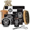 Gifts for Men – Beard Kit with Beard Oil, Beard Balm, Beard Brush, Beard Comb, Mustache Scissors, ebook – Men Valentines…