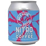 Nitro Cold Brew Coffee - Bold Brew Coffee, Single-Origin Colombian Coffee | Natural Energy | Sugar, Gluten & Dairy Free, 0 Calories, 180 MG Caffeine | 8oz Can - (6 Pack)