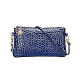 Women Faux Leather Zipper Clutch Mini Cross Body Shoulder Bag Phone Bag