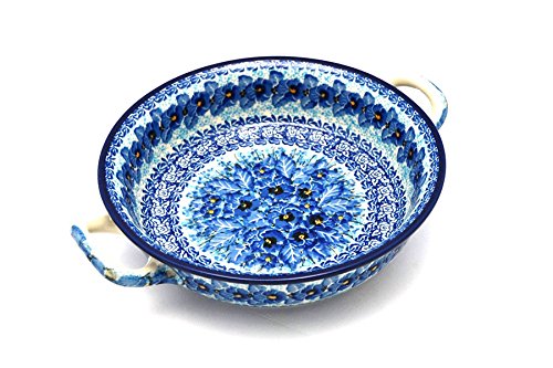 Click Here to See More Images Polish Pottery Baker - Round with Handles - Medium - Unikat Signature - U3639