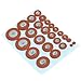 Alto Saxophone Woodwind 25pcs Orange Leather Pads