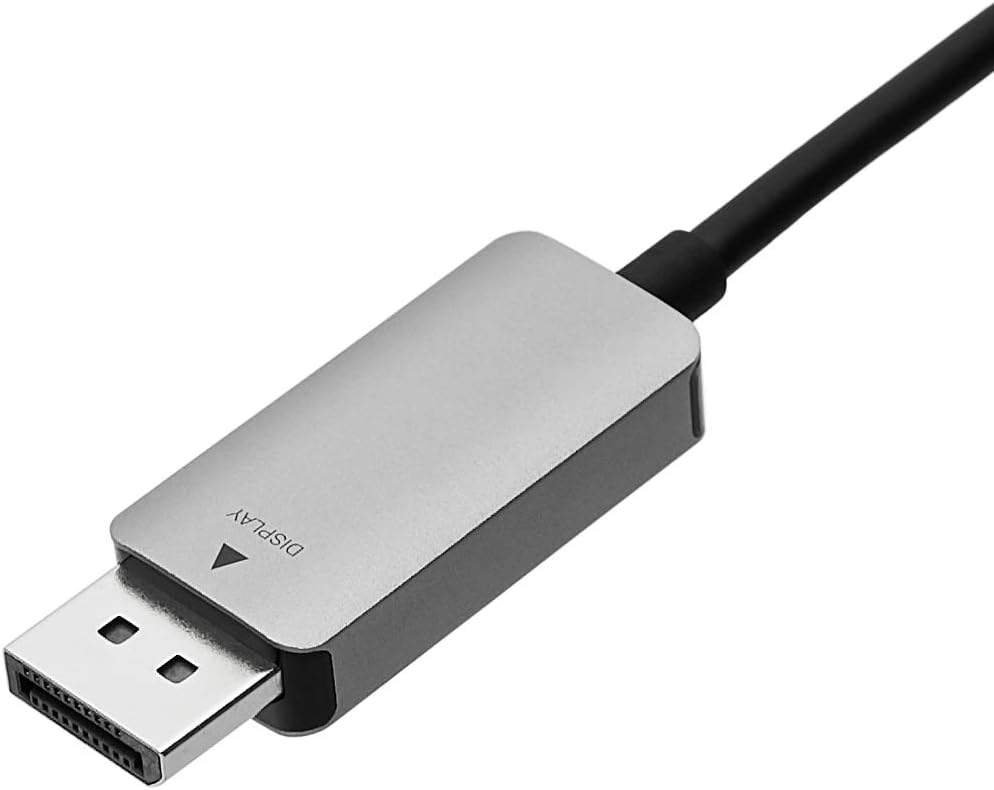 Amazon Basics Aluminum Uni-Directional USB-C (Source) to DisplayPort (Display) Cable - 3-Foot, Black, 0.9 m - Image 4