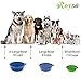 Roysili Collapsible, FDA Approved, BPA Free Silicone Travel Bowl for Dog Cat Food and Water, 40 oz., Large, Blue