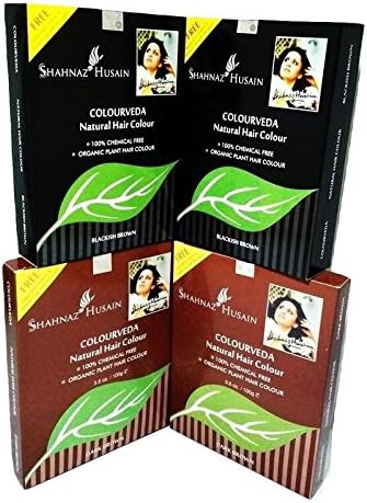 100% CHEMICAL FREE ORGANIC 100g SHAHNAZ HUSAIN HENNA INDIGO HAIR COLOR - BLACKISH BROWN