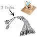 eLUUGIE 3 Packs Short Multi USB Charging Cable Fast Charger Cord 3 in 1 USB Type C, Micro USB and L Connectors Compatible with All Most Cell Phones Universal Phone Charger Cable (Silver)