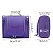 Sumnacon Unisex Waterproof Travel Toiletry Bags Organizer, Washable Bathroom Storage Hanging Cosmetic for Household Business Vacation, Multi Compartments, Portable Hanging Hook (Purple)