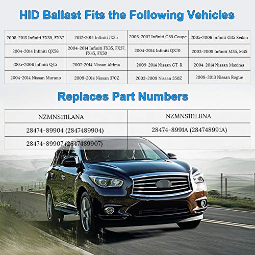 image for WMPHE HID Ballast with Ignitor Headlight Control Unit For Nissan Muran