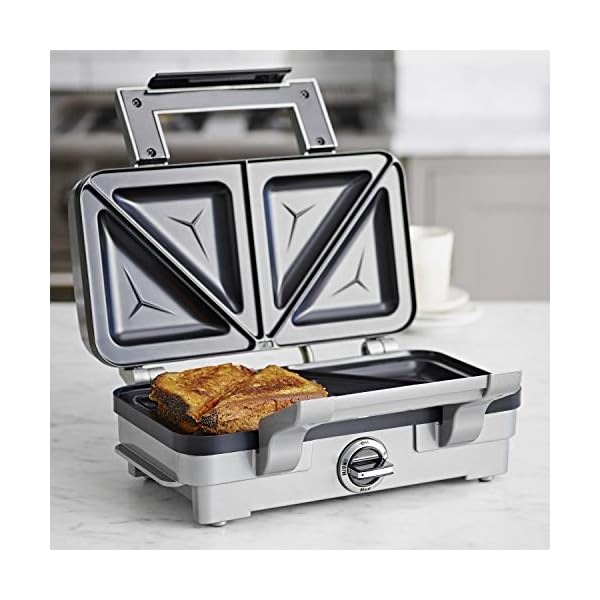 Cuisinart-Sandwich-Maker-Non-Stick-Removable-Plates-Silver-GRSM1U Cuisinart Sandwich Maker | Non-Stick Removable Plates | Silver | GRSM1U,11 Ounce