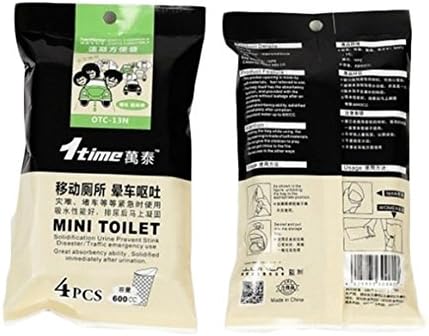 Emergency Toliet Travel Disposable Urine Bag 4 Pack