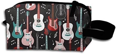 Rock And Roll Guitars Travel Bag Printed Multifunction Portable Toiletry Bag Cosmetic Makeup Pouch Case Organizer For Travel.
