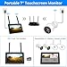 【Two-Way Audio】Wireless Security Camera System with 7'' Monitor,Hiseeu 4ch Home Security Camera system,2pcs 1080P Indoor/Outdoor Touchscreen Security Camera,PIR Motion Detection,32GB SD Preinstalled