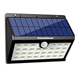InnoGear Upgraded Solar Lights 30 LED Wall Light Outdoor Security Lighting Nightlight with Motion Sensor Detector for Garden Back Door Step Stair Fence Deck Yard Driveway, Pack of 1