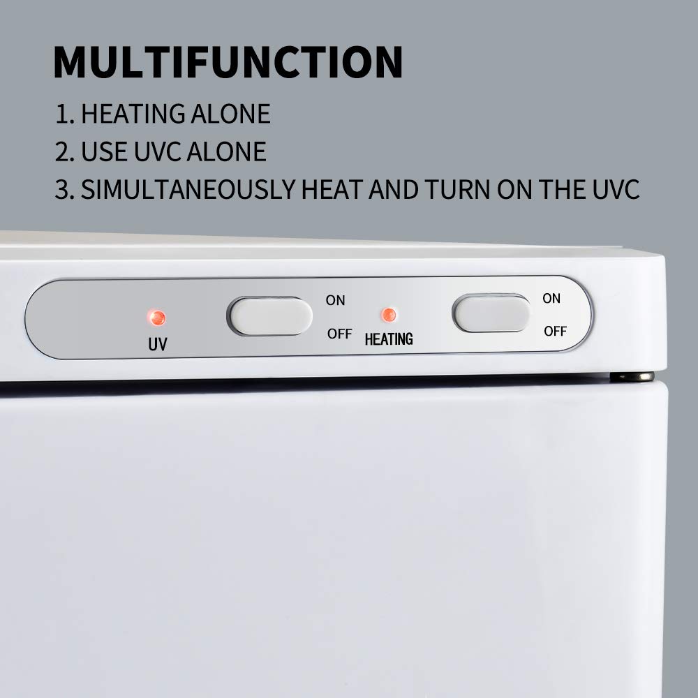 Multifunctional Towel Cabinet and Towel Warmer, Independent Control Lights and Heating Buttons.: Beauty