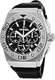 TW Steel CEO Diver Stainless Steel Watch - Black Dial Date TW Steel Watch Mens - Black Rubber Band 44mm Chronograph Dive Watch CE5008