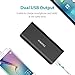 ROMOSS Solo5 10000mAh 2.1A/1A Output 2-Port Universal Power Bank - Black