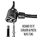 BoG Products Bicycle Floor Pump with Pressure Gauge for Presta & Schrader valves Large Diameter for Quicker Inflation 75PSI Rating Space Saving Folding Base