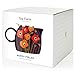 Tea Forte PUGG 24oz Ceramic Teapot with Improved Stainless Tea Infuser, Loose Leaf Tea Steeping For Two, Poppy Fields