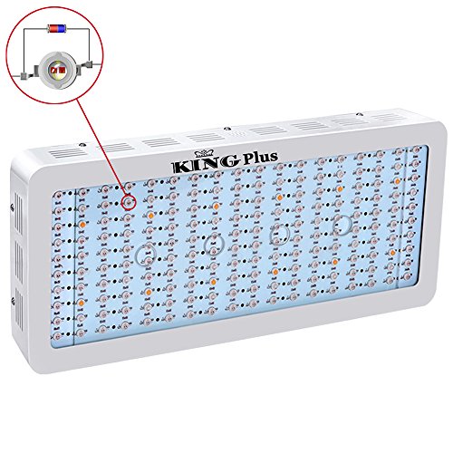 King Plus 1800W LED Grow Light Double Chips 10W Full Specturm for Hydroponic Greenhouse and Indoor Plant Flowering Growing.