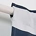 Deconovo Navy Blue Striped Room Darkening Curtains Rod Pocket Nautical Navy and Greyish White Striped Curtains for Kids Room 52W X 84L Navy Blue 2 Panels