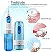 ACTOPP Water Dental Flosser Portable Oral Irrigator 2 Modes Waterproof 200ml Water Tank with 5 Jet Tips Rechargeable Cordless Water Flosser Ideal for Kids Adults Braces in Home and Travel