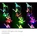 Solar Wind Chimes,Coloful Butterfly Led Solar Wind Chimes Lights Outdoor Color Changing Solar Mobile Hanging Wind Bell Lights for Patio Garden Lighting Home Decoration