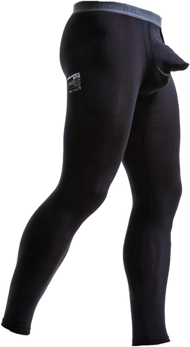 Ouruikia Men's Thermal Underwear Pants Modal Long Johns Tagless
