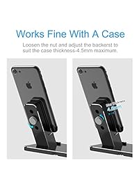 xunmej Apple Watch Cargador Dock airpods Soporte Aluminio 4 en 1 carga Dock Soporte para Apple Watch Series 2 1, airpods, 7 7 Plus 6S iPhone iPad, última intervensión de dos cables de carga, Negro
