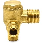 Interstate Pneumatics CVC7021 1/4 Inch 90&deg; Left Check Valve