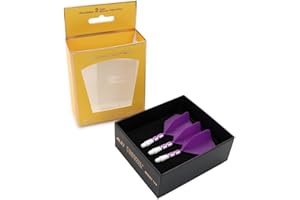 CUESOUL ROST T19 Integrated Dart Shaft and Flights 28mm Purple Big Wing Shape-Say Goodbye to Falling Dart Flight