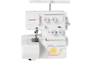Janome | Finishing Touch 7034D Differential-Feed Serger Sewing Machine including 4-3 Stitch Configuration, Easy Color - Coded