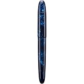 Asvine C80 Fountain Pen #8 Fine Nib Large Handcraft Pen with Converter Pen Case Collection Set (Galaxy Blue)
