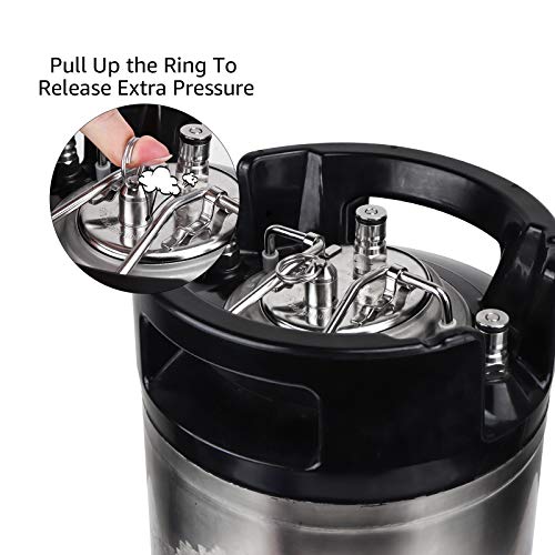 MRbrew Ball Lock Keg Pressure Relief Valve, 4 Pieces All Stainless