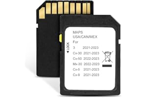 RVgolf Navigation Car GPS SD Card Compatible with 2021-2023 Mazda 3 / CX5 / CX9 / CX30, 2022-2023 MX30 / CX50 GPS Map Card Sync Navigation System for USA/Canada/Mexico