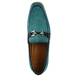 LIBERTYZENO Mens Tuxedo Penny Loafers Canvas