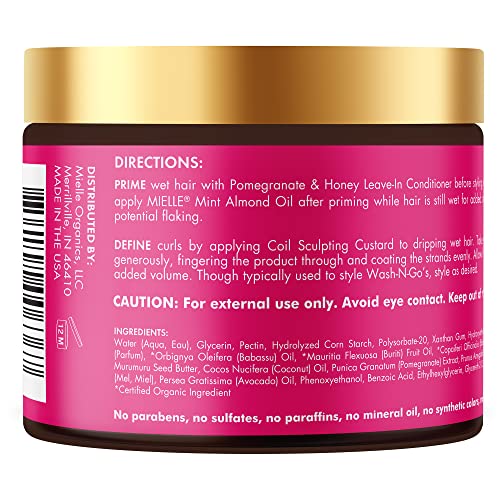 Mielle Organics Pomegranate & Honey Sculpting Custard, Natural Styling