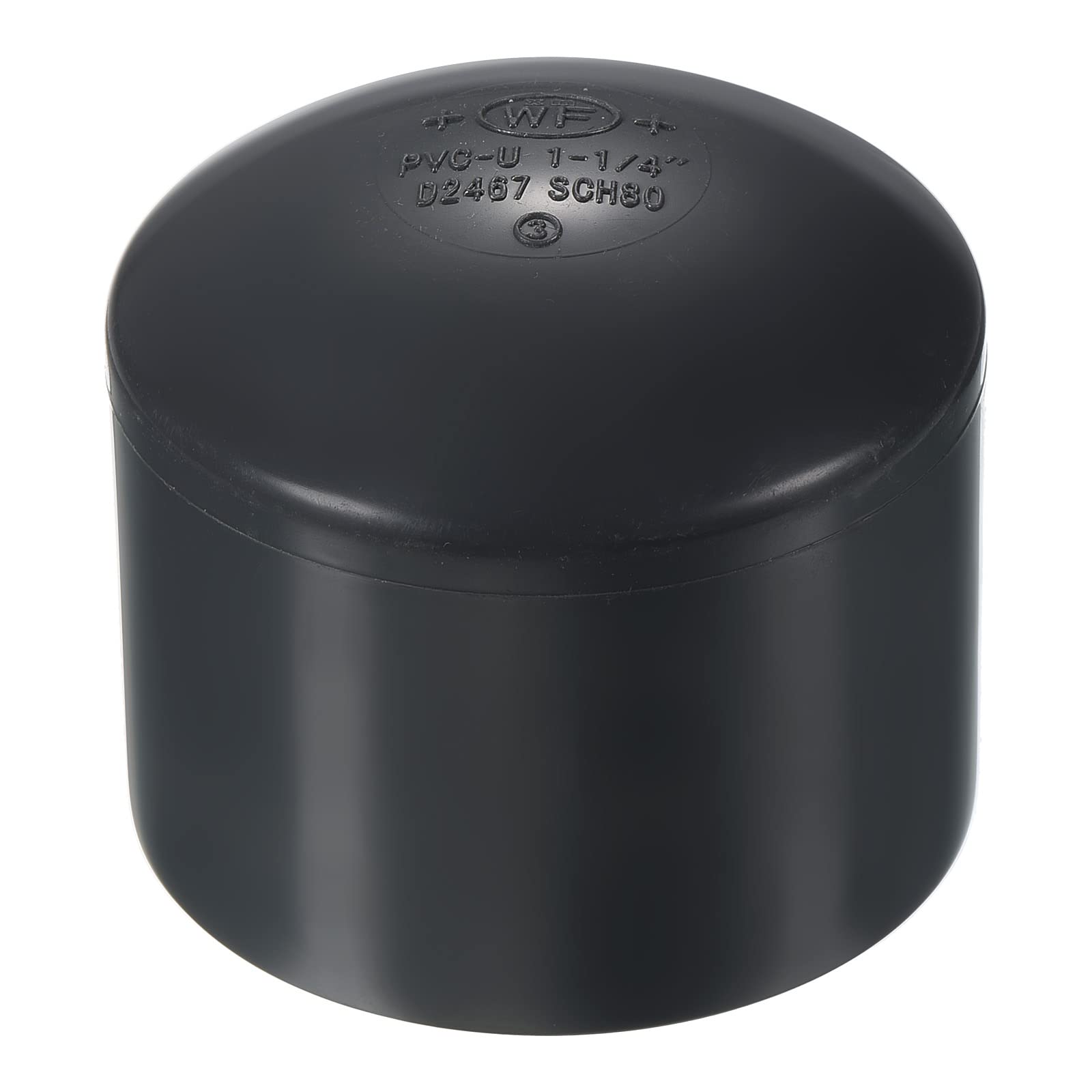 PATIKIL 1-1/4" UPVC Pipe End Cap Fitting, Plug Socket Adapter Smooth Finish for Build PVC Furniture DIY Garden Shelf