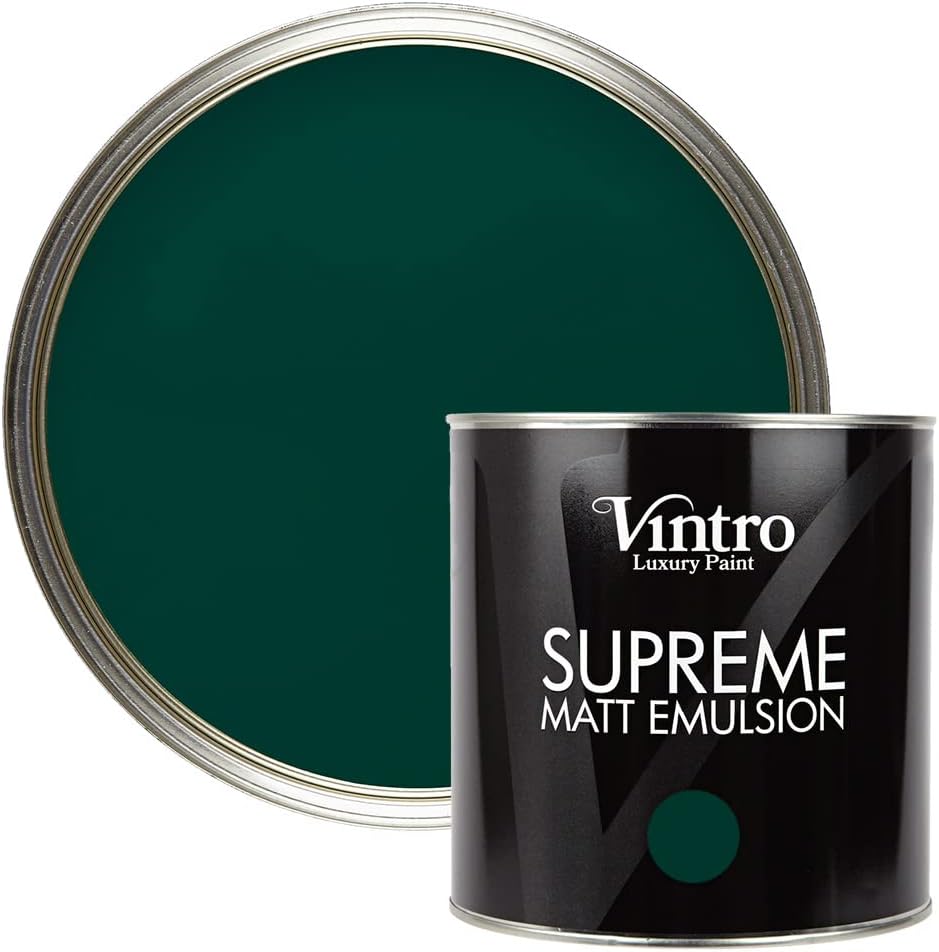 Vintro Supreme Matt Emulsion Paint 2.5L Woodpecker Green Multi Surface