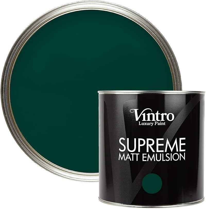 Vintro Supreme Matt Emulsion Paint 2.5L Woodpecker Green Multi Surface